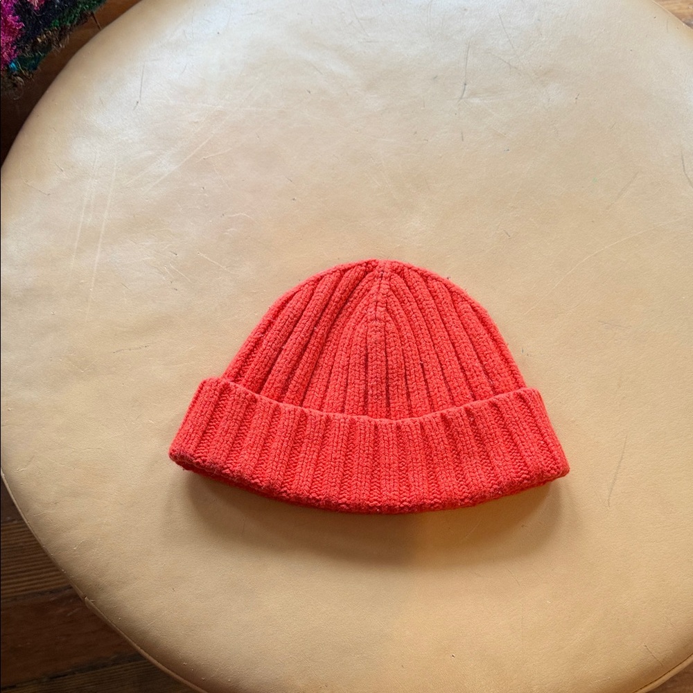 Red Knit Watchman Cap J Crew